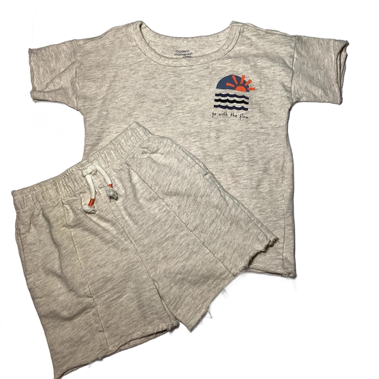 2T Boys Modern Moments Oatmeal Go With the Flow Matched Set