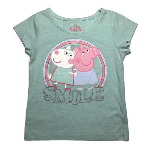 3T Girls Peppa Pig Mint Smile Tshirt