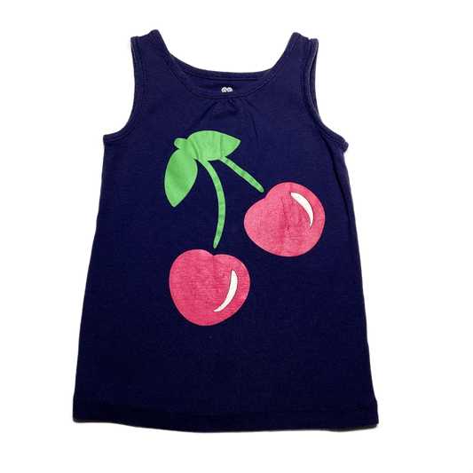3T Girls  Old Navy Dark Royal Tank w/Cherries