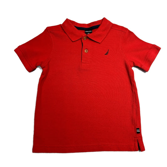 3T Boys Nautica Red Polo Shirt