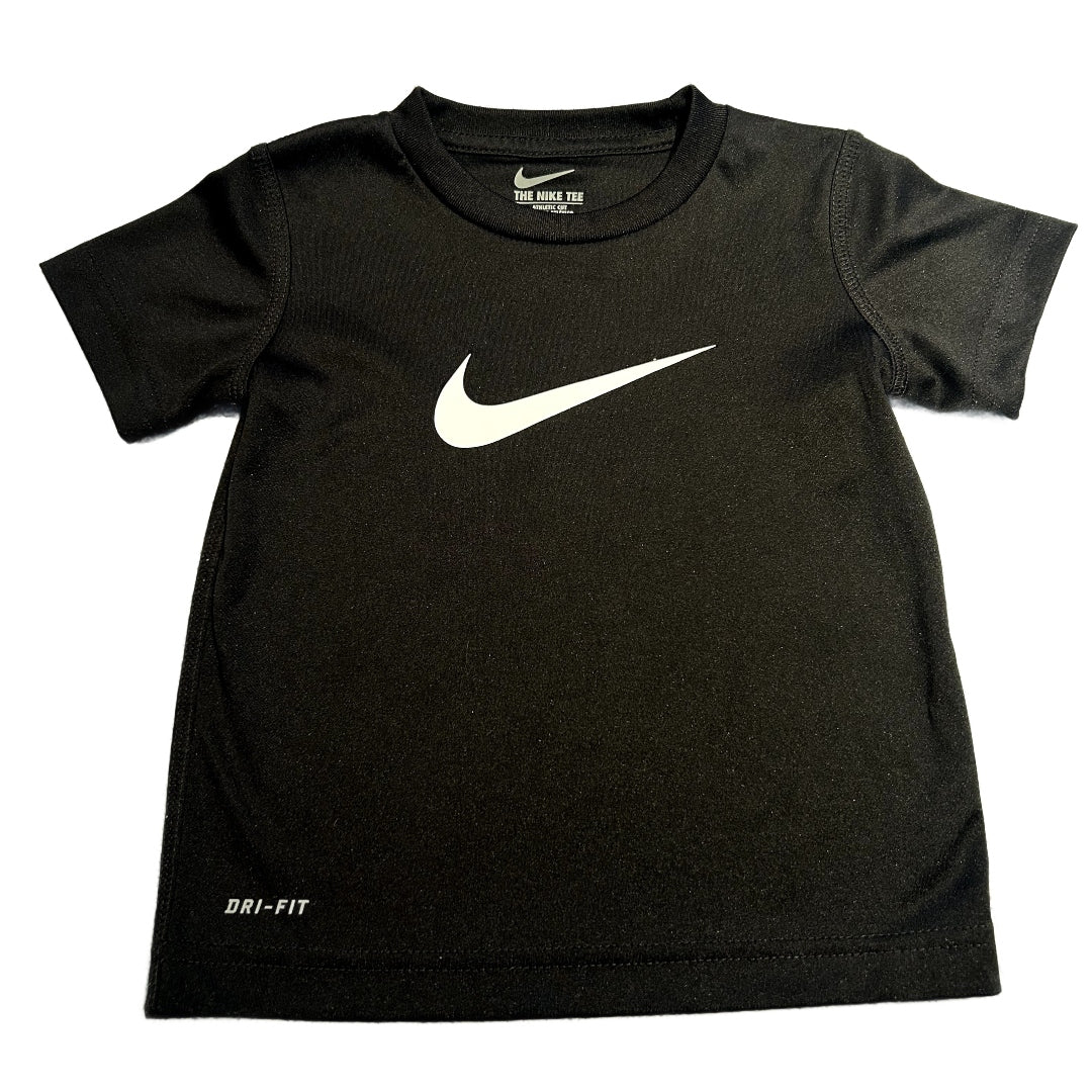 3T Boys Nike Black Swoosh Tshirt