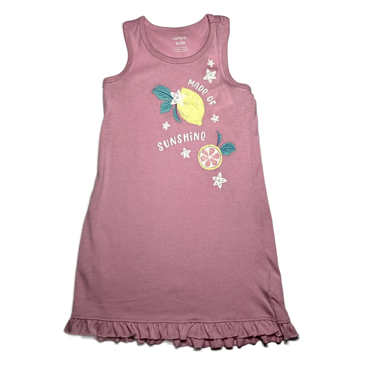 3T Girls  Carter's Light Pink Made of Sunshine Nightgown
