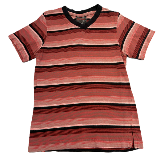 3T Boys Quad Seven Red/Black Stripe Tshirt