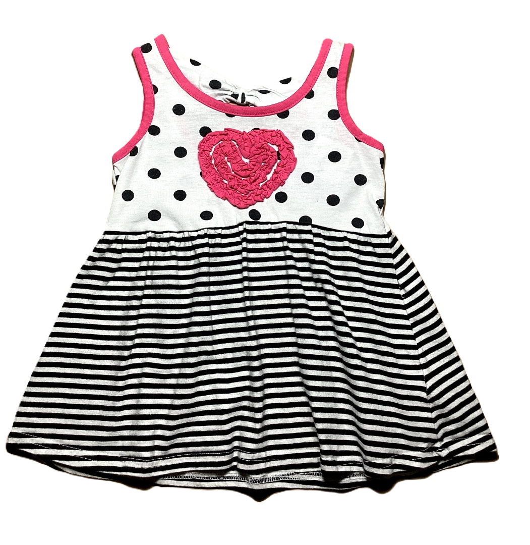 3T Girls  Wonder Kids Hot Pink Heart Tank Top