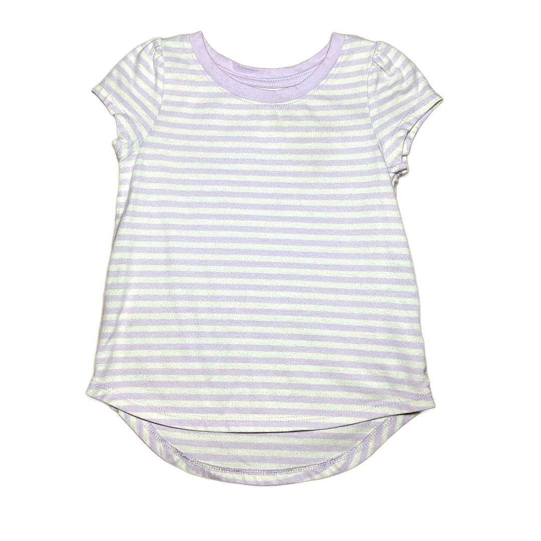 3T Girls  Cat & Jack Lavendar/White Stripe Shirt