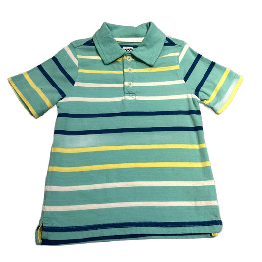 3T Boys Old Navy Turquise/Blue/Yellow Striped Polo