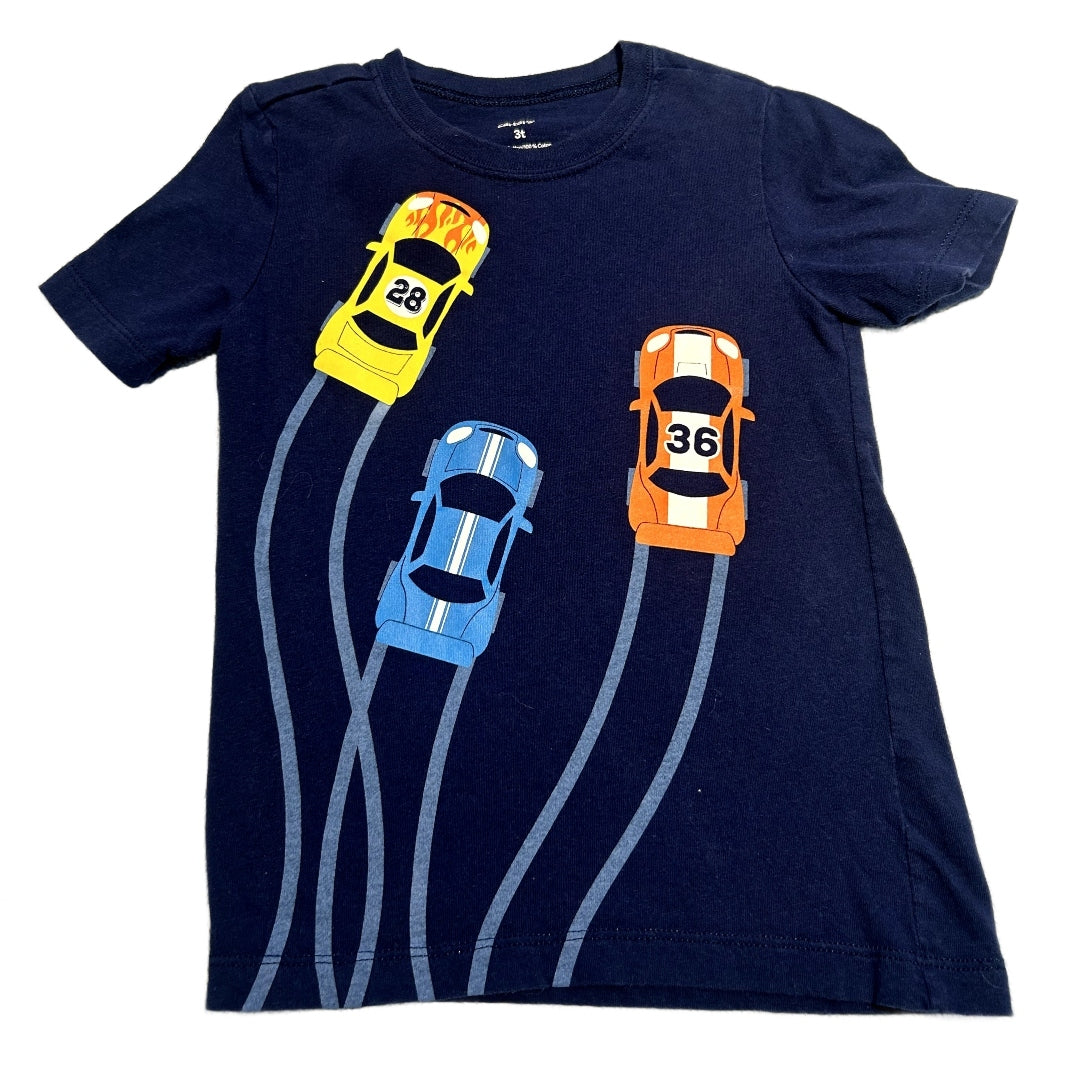 3T Boys Carter's Navy Tshirt w/Cars