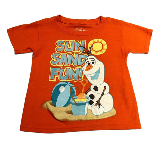 3T Boys Disney Frozen Orange Olaf Tshirt