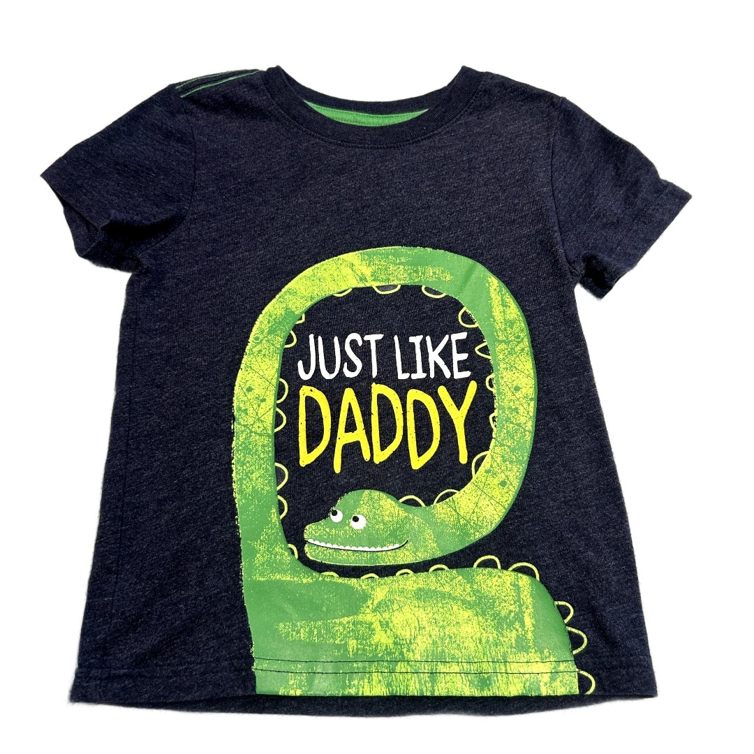 3T Boys Cat & Jack Navy Just Like Daddy Snake Tshirt