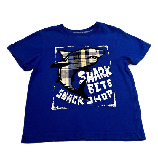 3T Boys Jumping Bean Royal Blue Shark Bite Snack Shop Tshirt