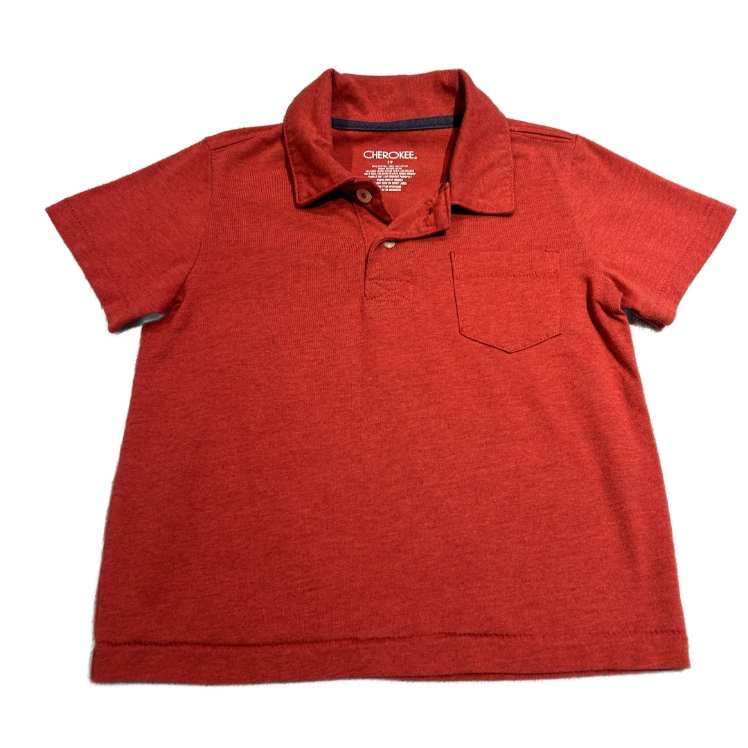 3T Boys Cherokee Clay Polo Shirt