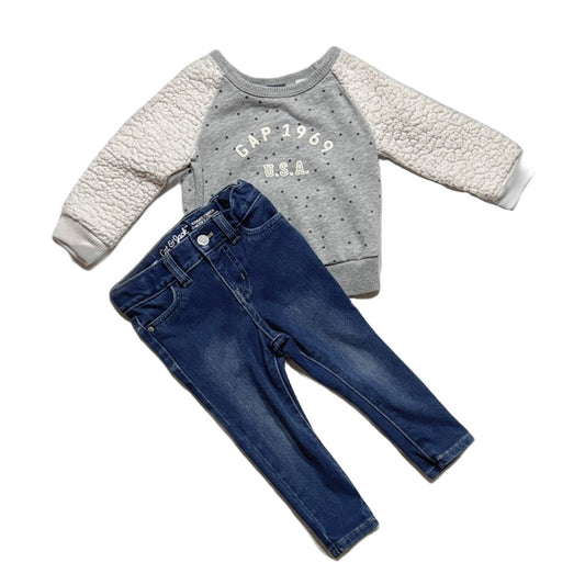 12-18 Girls Baby Gap Sweatshirt, Cat & Jack Jeans