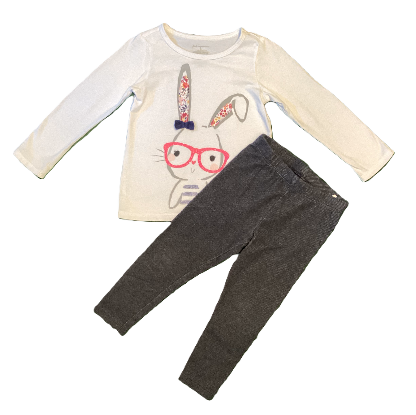 3T Girls First Impressions Bunny Shirt, Jumping Beans Jeggings