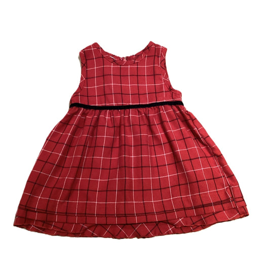 18-24 Girls Oshkosh Red Plaid Dress