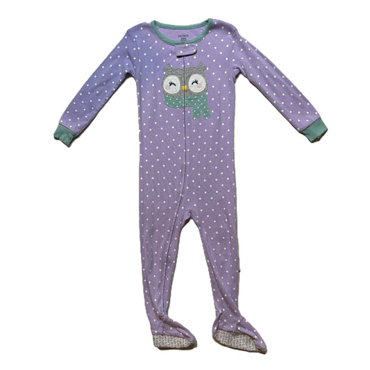 18-24 Girls Carter's Lavender Sleeper w/Owl