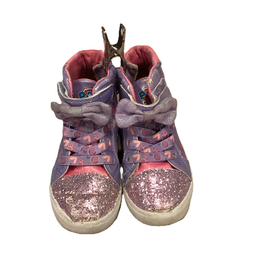 Size 10 Paw Patrol Pink/Purple Glitter High Top Sneakers