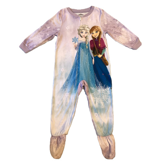 3T Girls Disney Frozen Purple Lightweight Fleece Sleeper