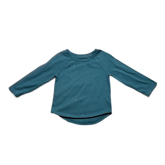 12-18 Girls Cat & Jack Sparkly Long Sleeve Shirt