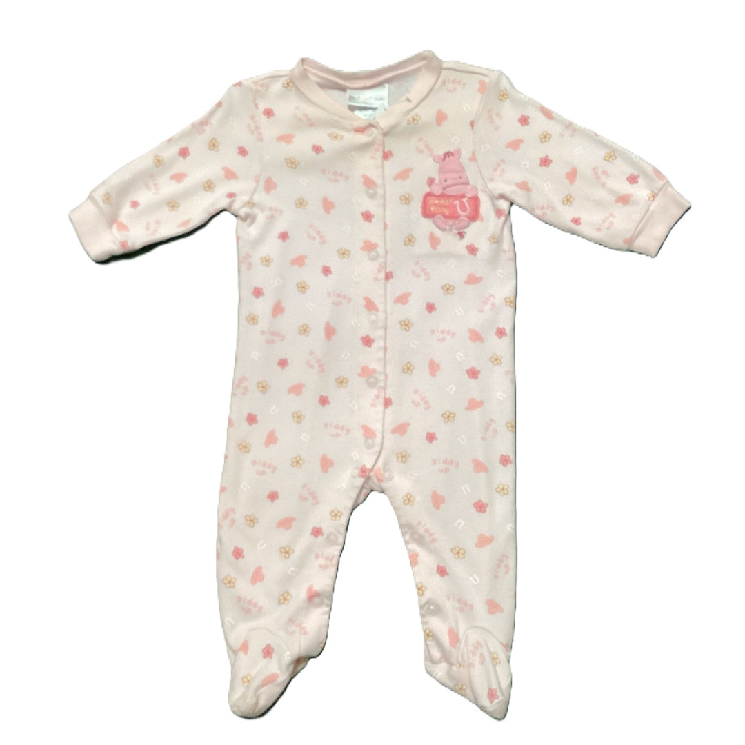 3-6 Girls Just One Year Pink Giddy Up Sleeper