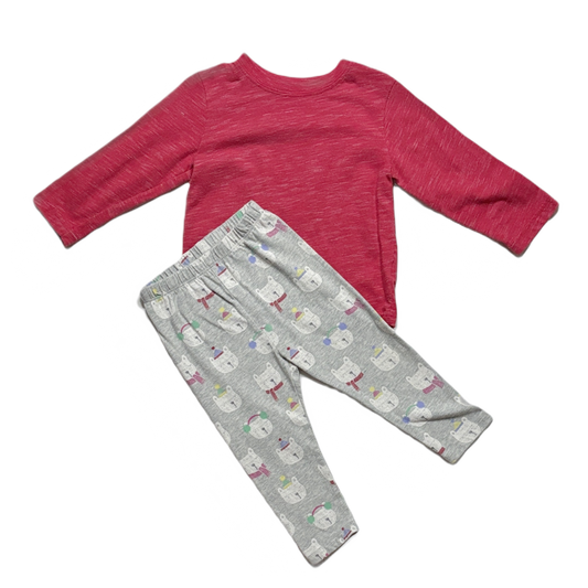 12-18 Girls Garanimals Red Long Sleeve Shirt, Baby Gap Polar Bear Leggings