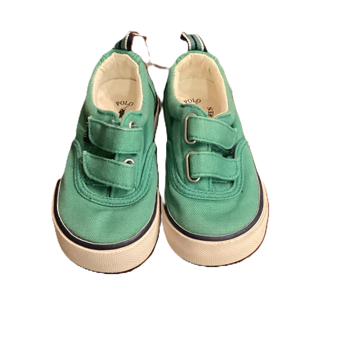 Size 7 Ralph Lauren Polo Green Sneakers w/Velcro