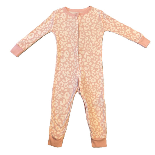 18-24 Girls Old Navy Pink w/White Animal Print Sleeper