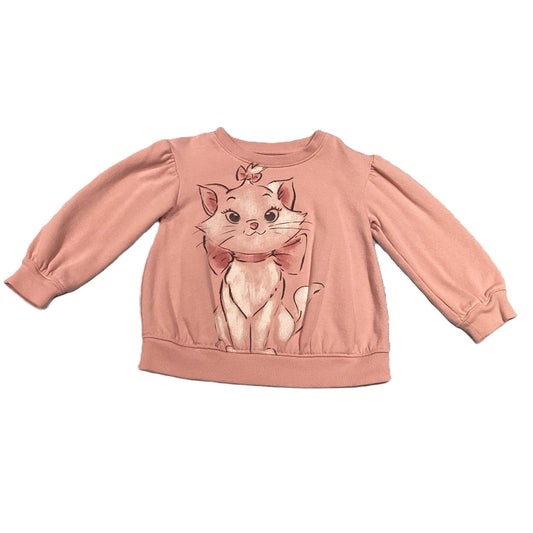 18-24 Girls Disney Jumping Beans Fleece Disney Kitten Sweatshirt