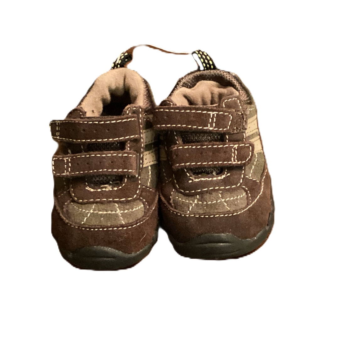 Size 2 Genuine Kids Brown/Olive/Tan w/Velcro