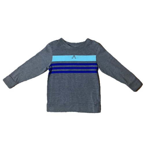 2T Boys Cherokee Gray w/Multi Blue Long Sleeve Shirt