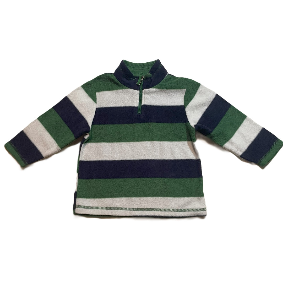 3T Boys The Children's Place Half Zip Striped Shirt