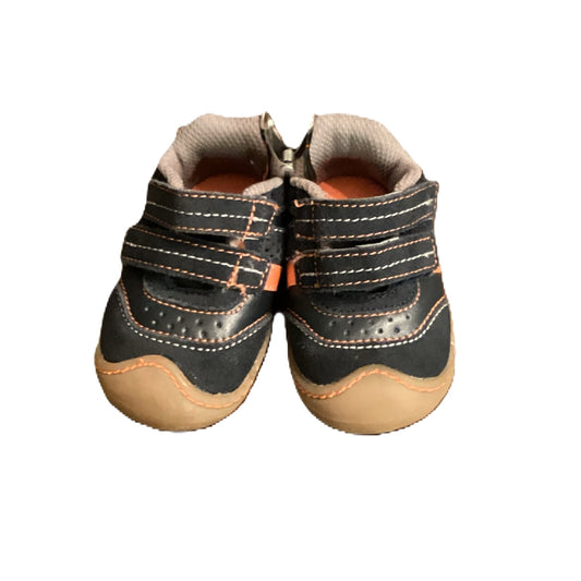 Size 3 Circo Navy Sneakers w/Orange Accents and Velcro