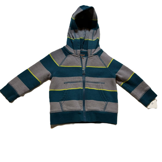 9-12 Boys Cat & Jack Gray/Dark Teal Front Zip Sweatshirt