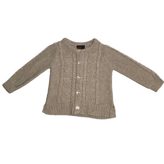 2T Girls Girls Rule Sparkly Cardigan