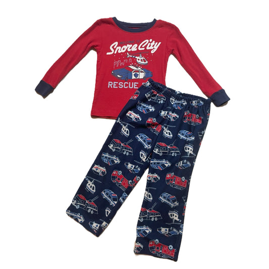 3T Boys Carter's Snore City Pajama Set