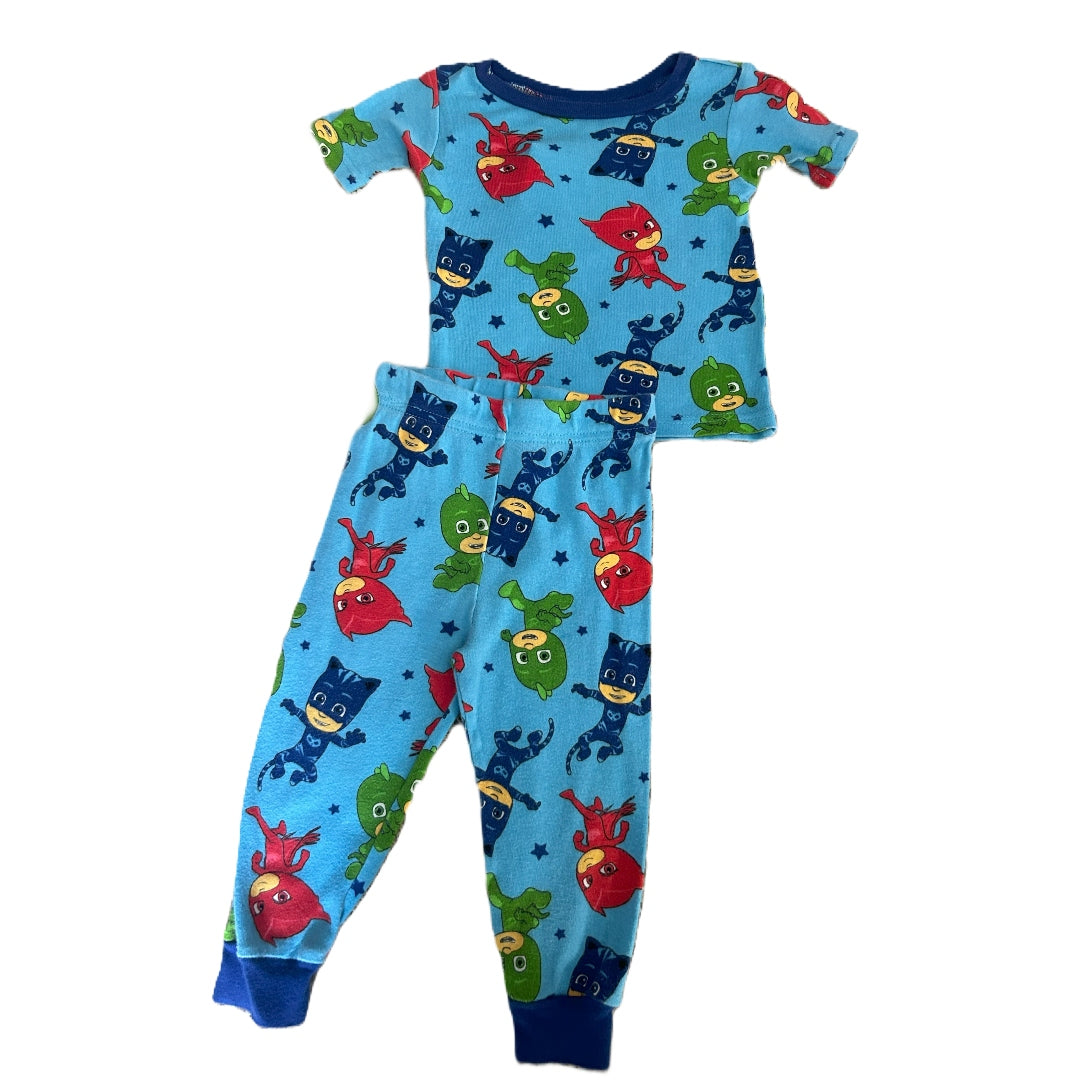2T Boys Pjmasks Blue Pajamas Set