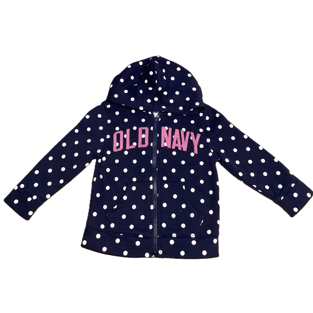 2T Girls Old Navy Polka Dot Hooded Sweatshirt