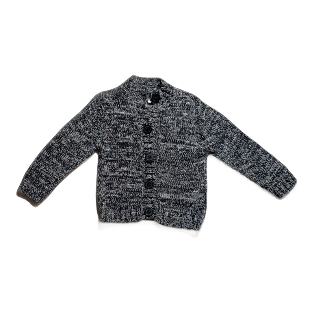 18-24 Boys Carter's Marled Black Button Down Sweater
