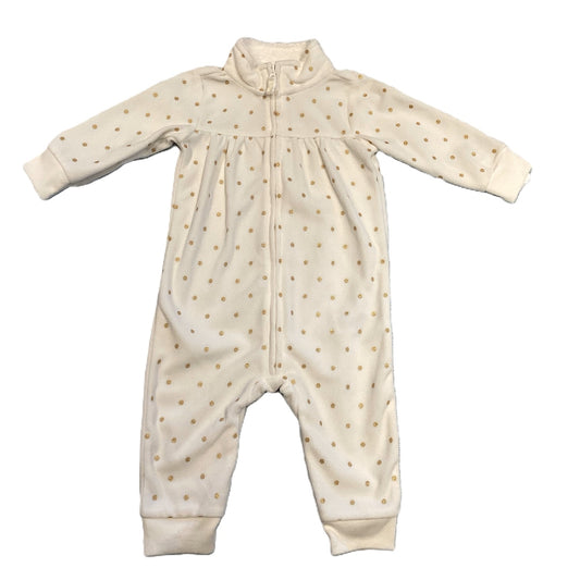 3-6 Girls NWT Carter's Ivory Fleece One Piece