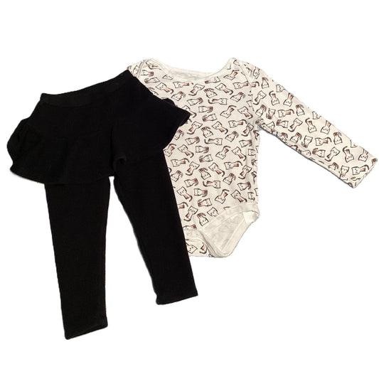 2T Girls Primark Long Sleeve Cat Onesie, Alex Nova Skirted Leggings