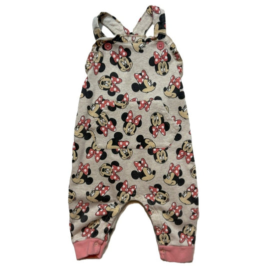 0-3 Girls Disney Baby Minnie Overalls