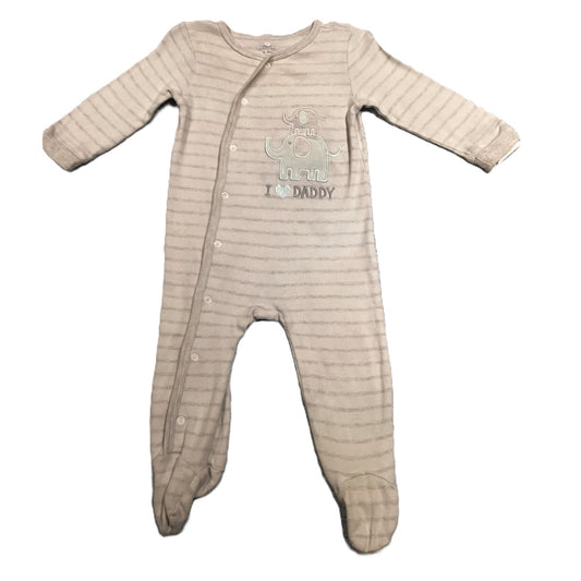 6-9 Boys Koals Baby Gray I Love Daddy Sleeper