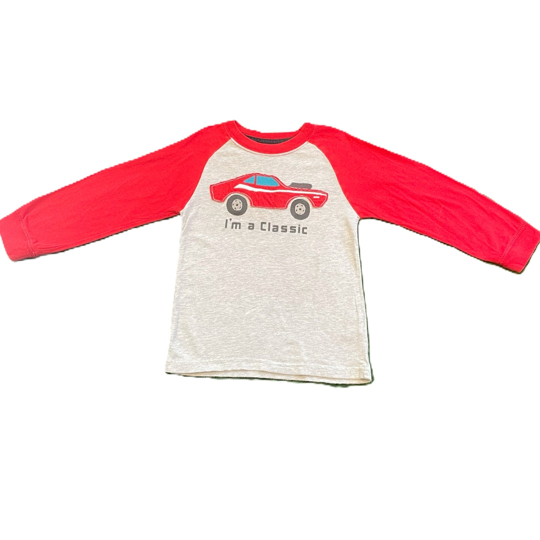 3T Boys Carter's Classic Car Red/Gray Baseball Tshirt