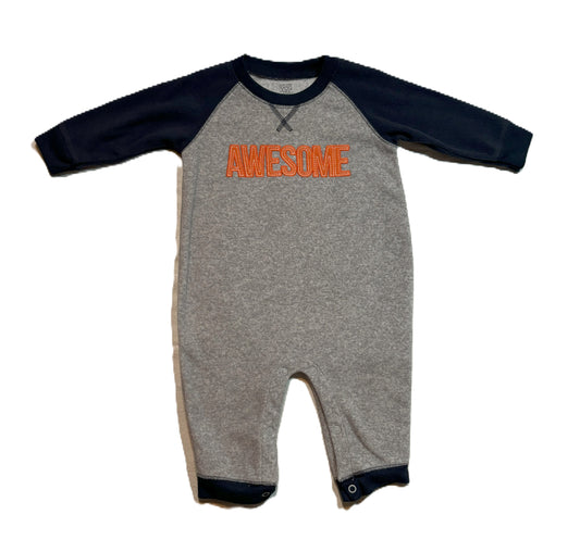 6-9 Boys Just One You "Awesome" Fleece One Piece