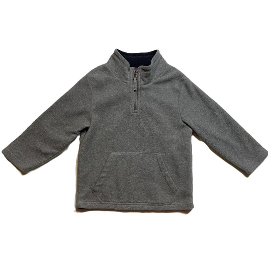 3T Boys The Children's Place Gray Fleece Half Zip Sweatshirt