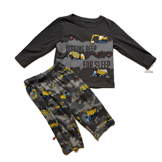 9-12 Boys Just One You Digging Deep for Sleep Long Sleeve Pajamas