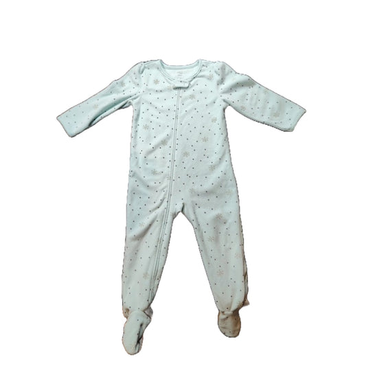 18-24 Girls Simple Joys Fleece Snowflake Sleeper