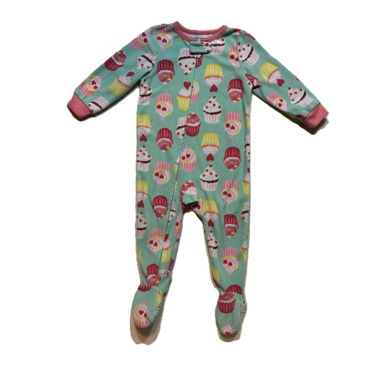 9-12 Girls Carter's Cupcake Fleece Sleeper