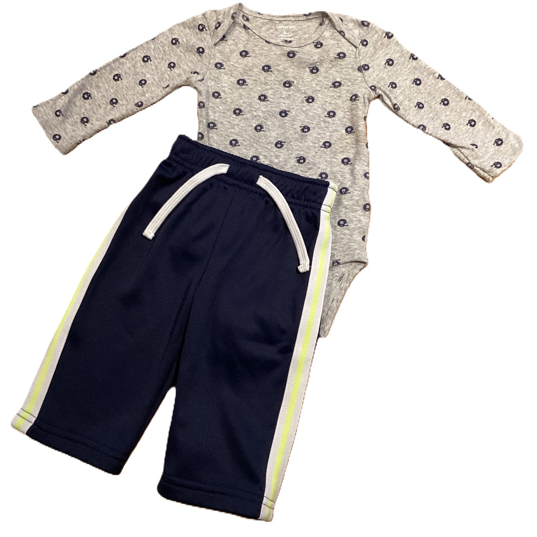 3-6 Boys Carter's Long Sleeve Football Helmet Onesie, Koala Kids Track Pants