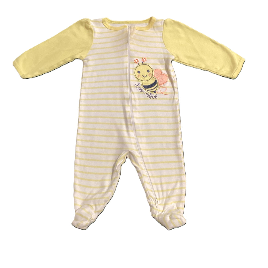 3-6 Girls Wonder Nation Bee-utiful Yellow/White Sleeper