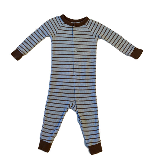 12-18 Boys Just One You Light Blue/Brown Waffle Sleeper